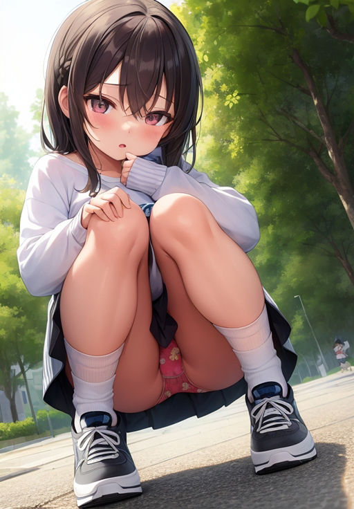 ロリっ娘 ストリートスナップ 〜しゃがみパンチラ〜