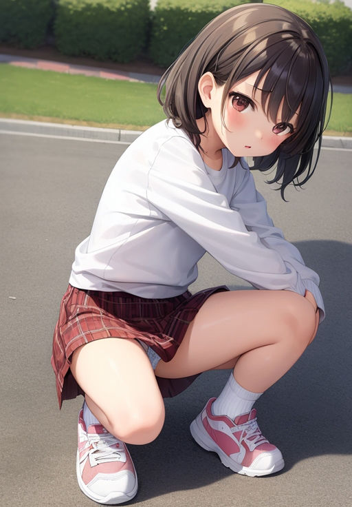 ロリっ娘 ストリートスナップ 〜しゃがみパンチラ〜