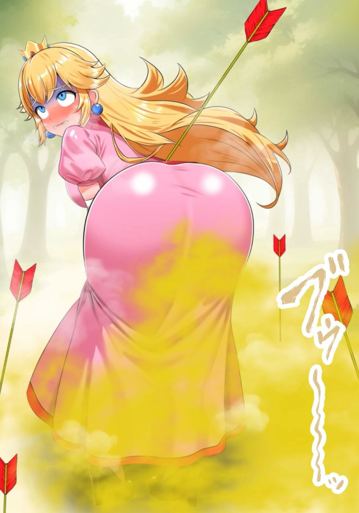 桃姫便意我慢＆着衣脱糞アニメーション