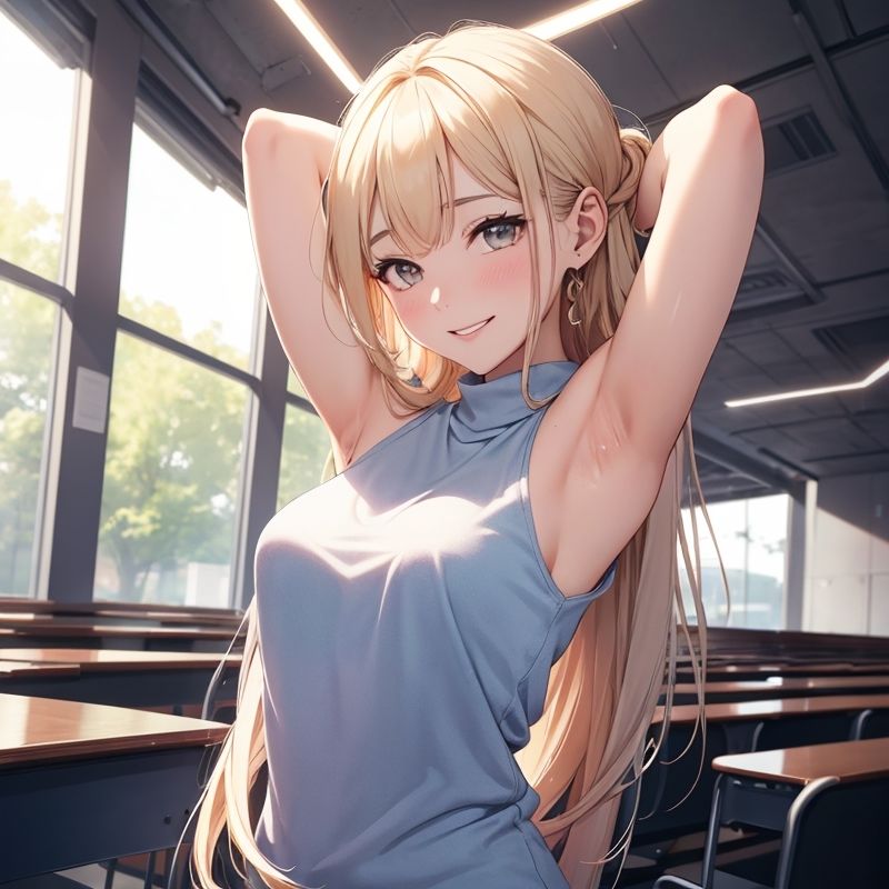 腋を見られてるだけでイッちゃう大学生