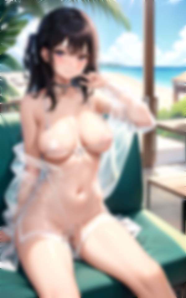 恥ずかしがる美女にスケスケマイクロビキニ着せてみた