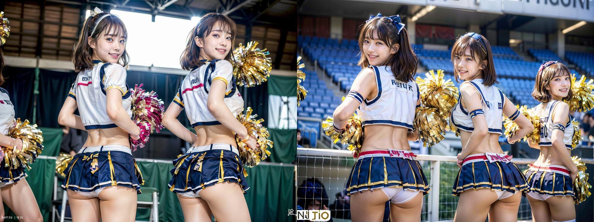 【無料】無料版 スカートが短すぎる！チアガール！！ パンツ丸見え！！！