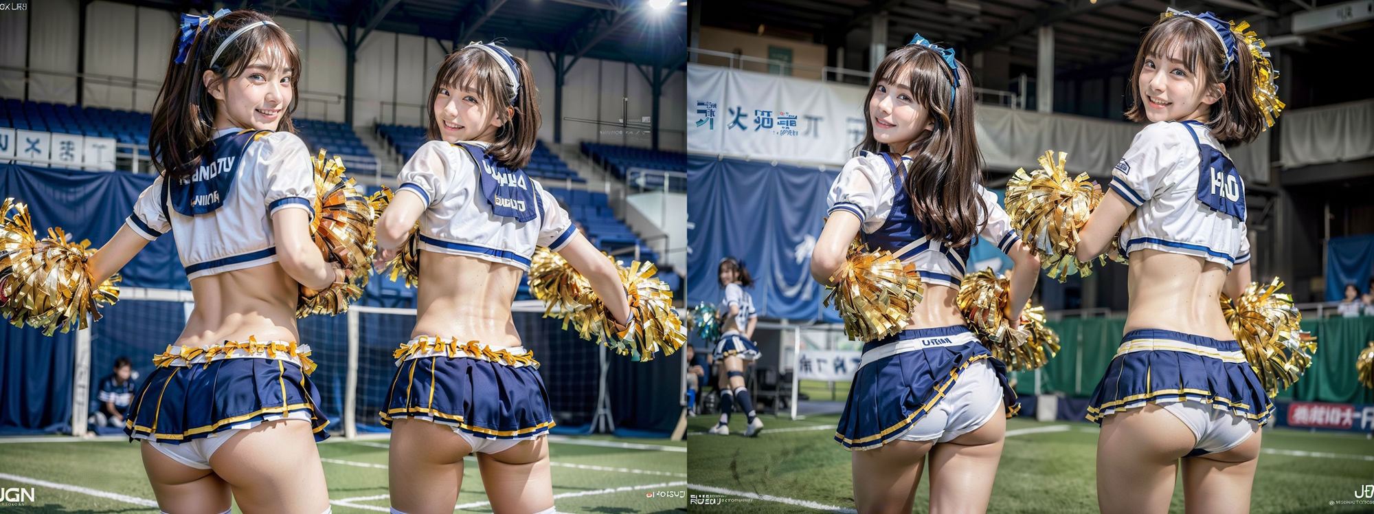 【無料】無料版 スカートが短すぎる！チアガール！！ パンツ丸見え！！！