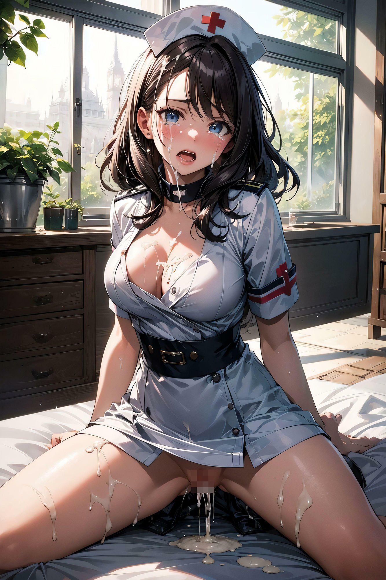 ナースな彼女を辱め