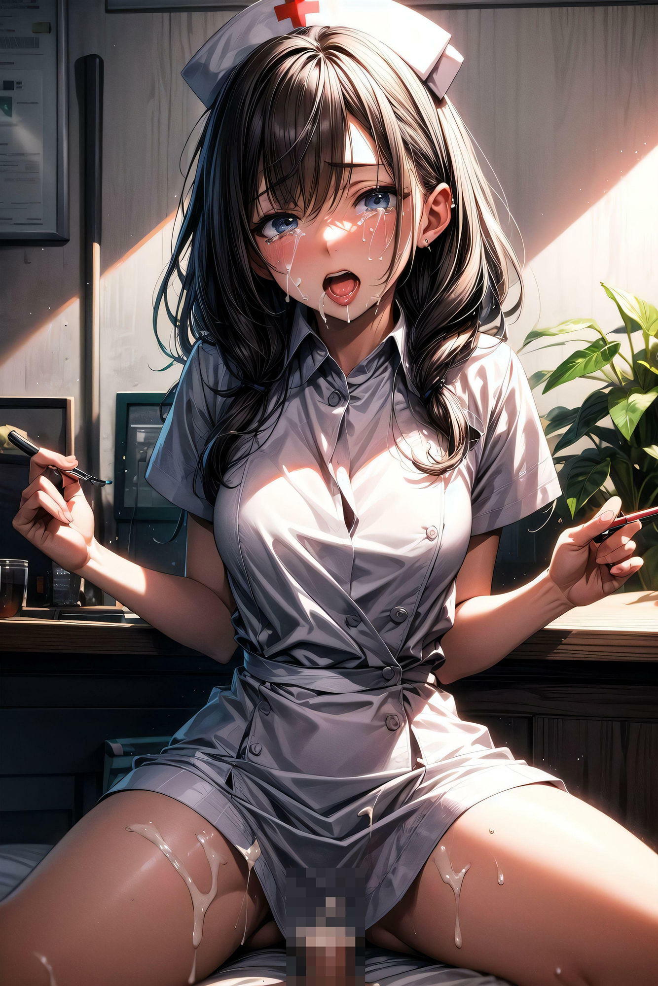 ナースな彼女を辱め