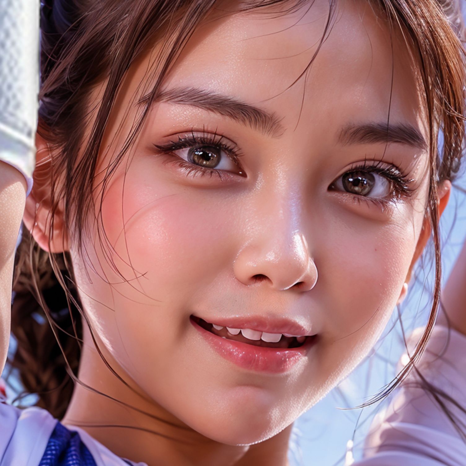 チアガール奇跡の大開脚！！アンスコ履き忘れてパンティにシミ！！超高画質で股間のハミ毛確認！尿意を我慢出来ずに大量放尿！！