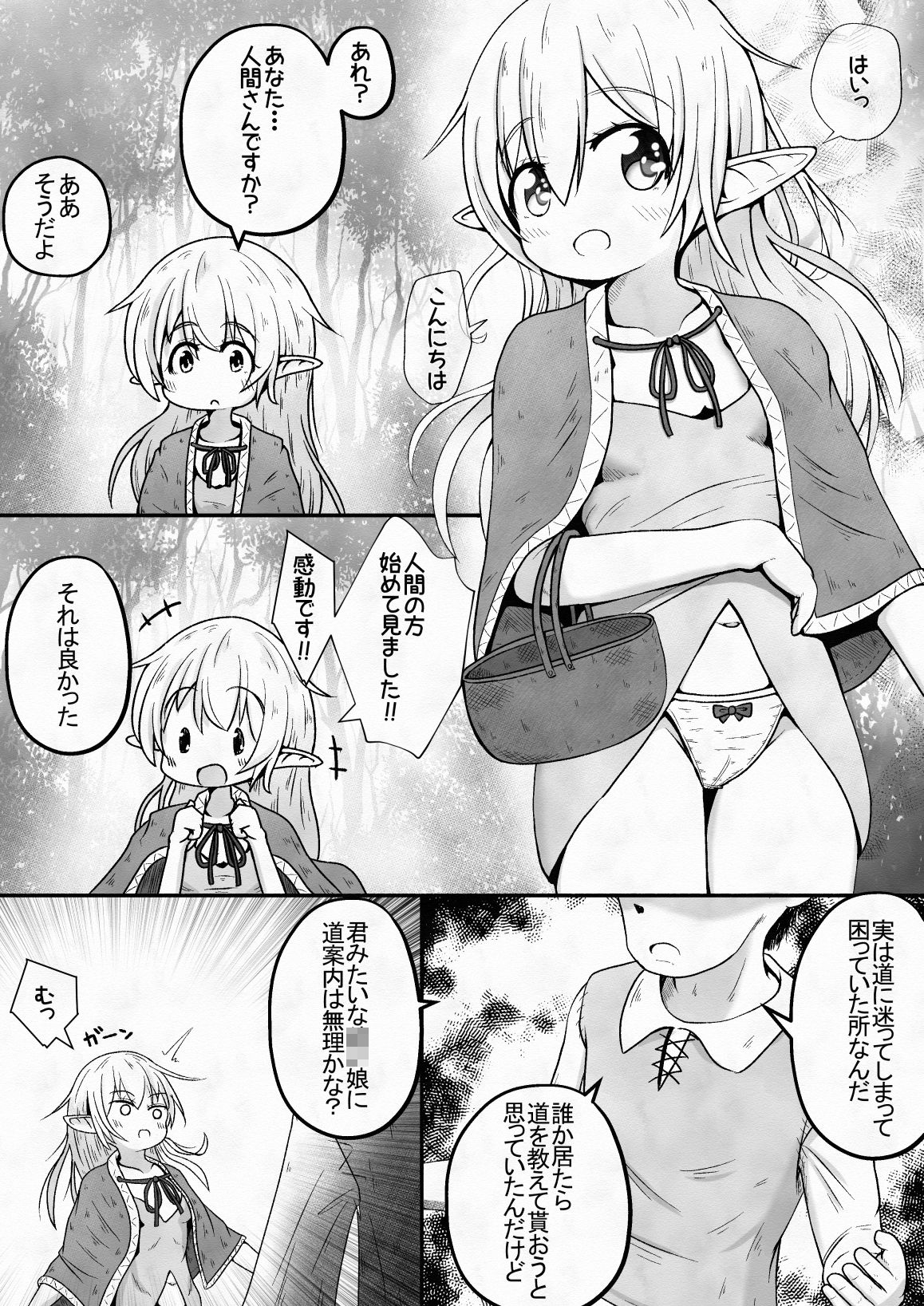 エルフの女の子を騙して誘拐し性奴●に調教するお話
