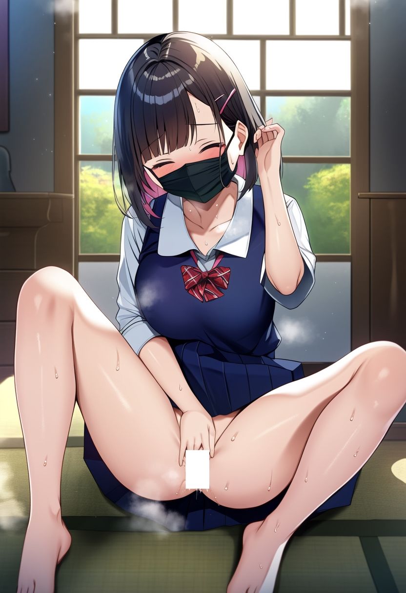 人気裏垢女子と仲良くなったら俺だけにプライベート自撮りエロ画像を送ってくるイラスト集500枚（セルフィー・スマホ・SNS・裏アカ・マスク・大人のおもちゃ）