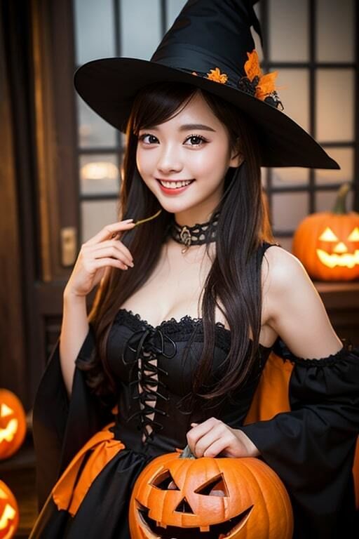AI生成美女写真集 vol4 ハロウィン美女
