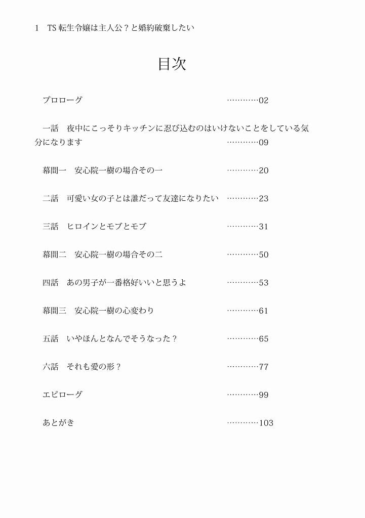 TS転生令嬢は主人公と婚約破棄したい