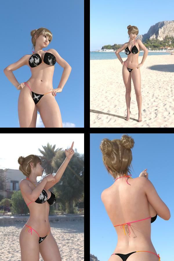 【＋All】『理想の彼女を3DCGで作ります』から生まれたバーチャルアイドル「一ノ瀬廻里（いちのせめぐり）」のグラドル撮影風写真集:Gradol_64