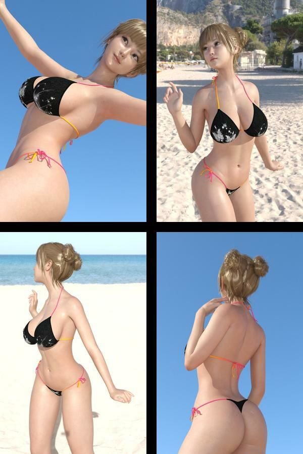 【+All】『理想の彼女を3DCGで作ります』から生まれたバーチャルアイドル「一ノ瀬廻里(いちのせめぐり)」のグラドル撮影風写真集:Gradol_65