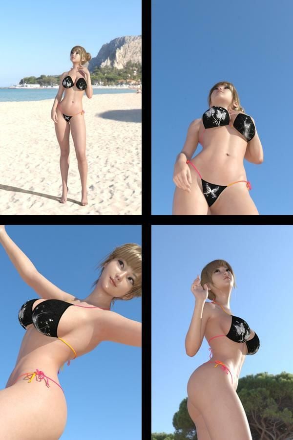 【+All】『理想の彼女を3DCGで作ります』から生まれたバーチャルアイドル「一ノ瀬廻里(いちのせめぐり)」のグラドル撮影風写真集:Gradol_65