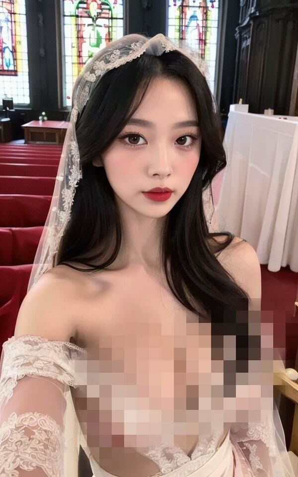 【黒髪貧乳】卑猥な花嫁