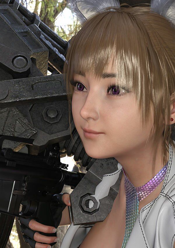 【▲100】廻里が主人公のMMORPG『編隊コレクション』ゲーム動画（Vol.1:編隊モード突入で編隊娘のスカート内鑑賞 PV02:黒水玉パンティ）