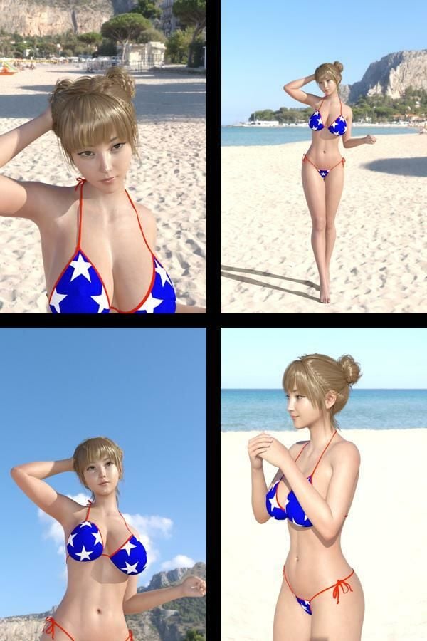 【＋All】『理想の彼女を3DCGで作ります』から生まれたバーチャルアイドル「一ノ瀬廻里（いちのせめぐり）」のグラドル撮影風写真集:Gradol_67