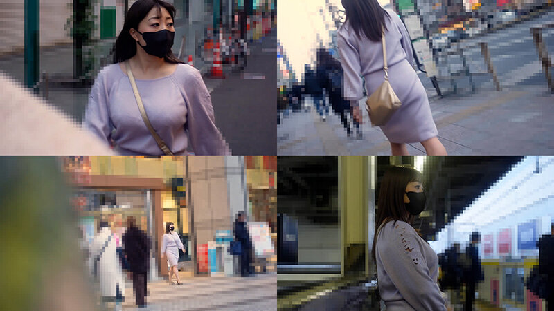 痴●電車＃040 某百貨店勤務の爆乳巨尻OL