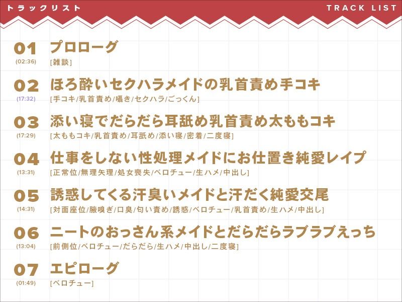 ニートのおっさん系メイドとだらだら純愛ドスケベえっち