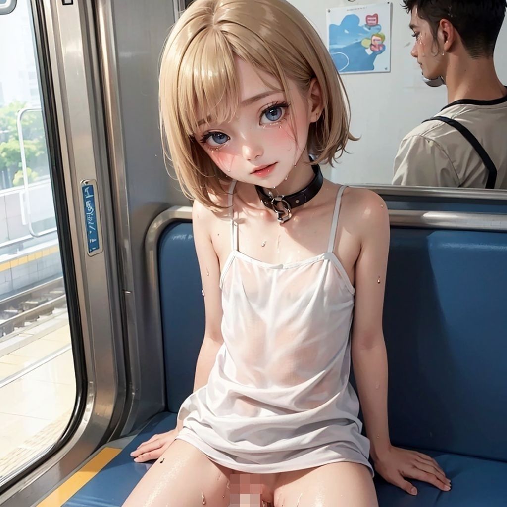 ぶっかけ痴●電車で貧乳娘食べ放題1