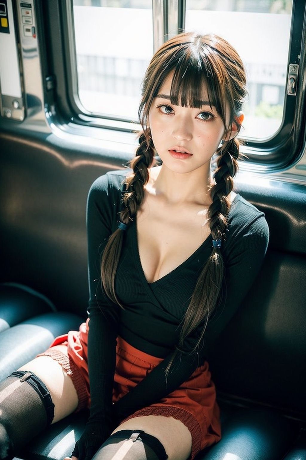 空いてる車内ねぇなんで私の前に座ったの10