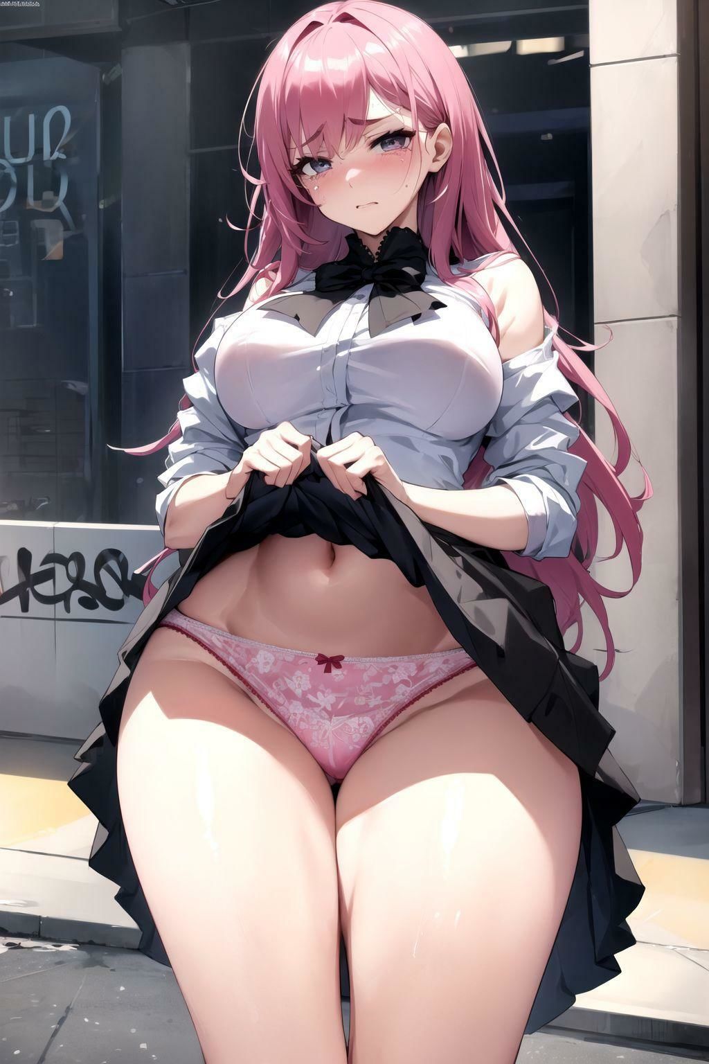 彼女はパンツを見せたがっている