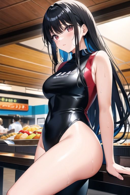 虹かけ誌 ガールズ&パンツァー イラスト集3 五十鈴華 食事中