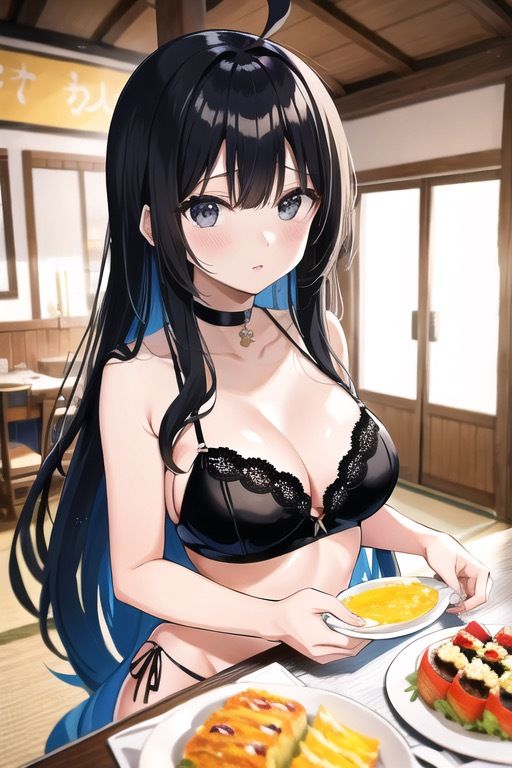 虹かけ誌 ガールズ&パンツァー イラスト集3 五十鈴華 食事中