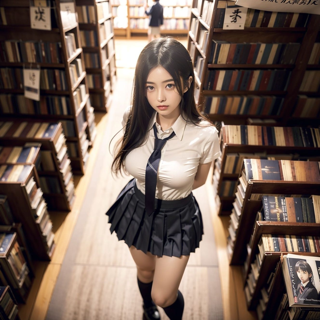 制服美少女と露出の日常