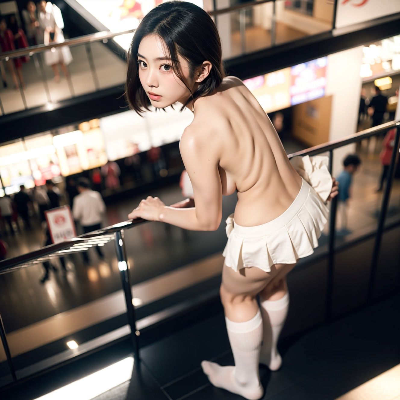 制服美少女と露出の日常