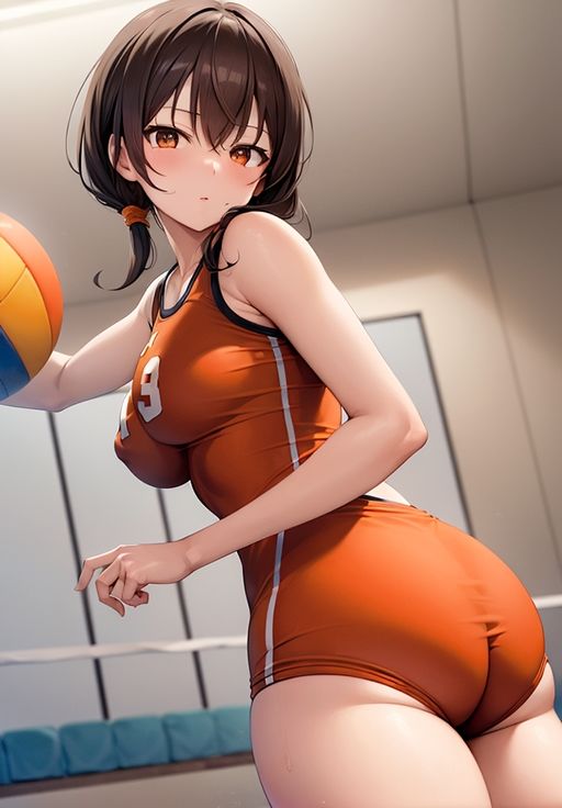 ノーブラ・スポーツ少女