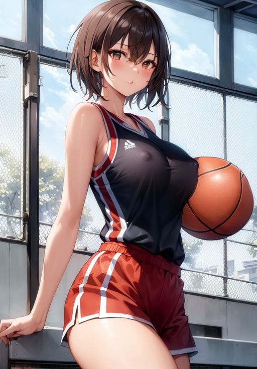 ノーブラ・スポーツ少女