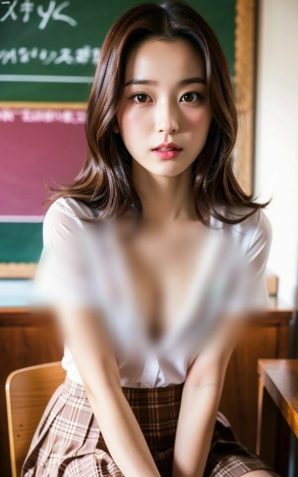 ノーブラ制服女子特集