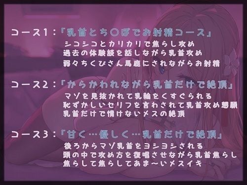 乳首オナサポ〜風俗嬢ハルカちゃんの三つの乳首攻め〜