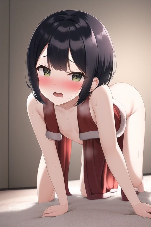 サンタコスの貧乳JKがクリスマスターベション用のおかずをプレゼントしてしまう集