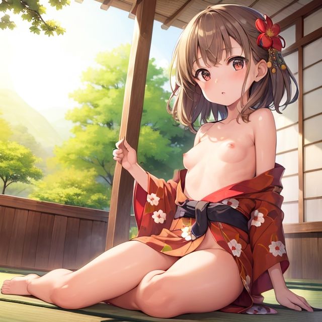 ロリっ娘 はだけた浴衣