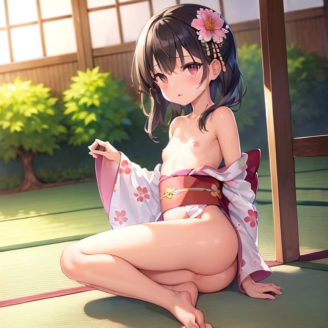ロリっ娘 はだけた浴衣
