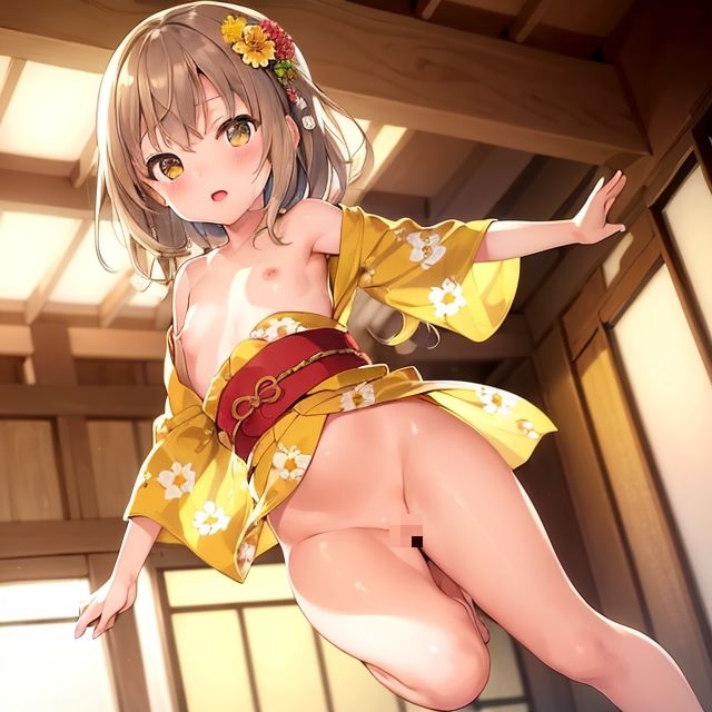 ロリっ娘 はだけた浴衣