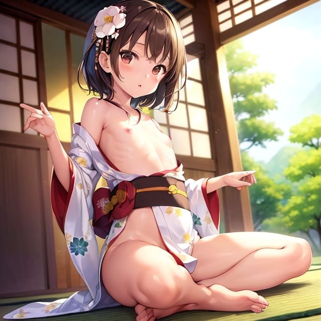 ロリっ娘 はだけた浴衣
