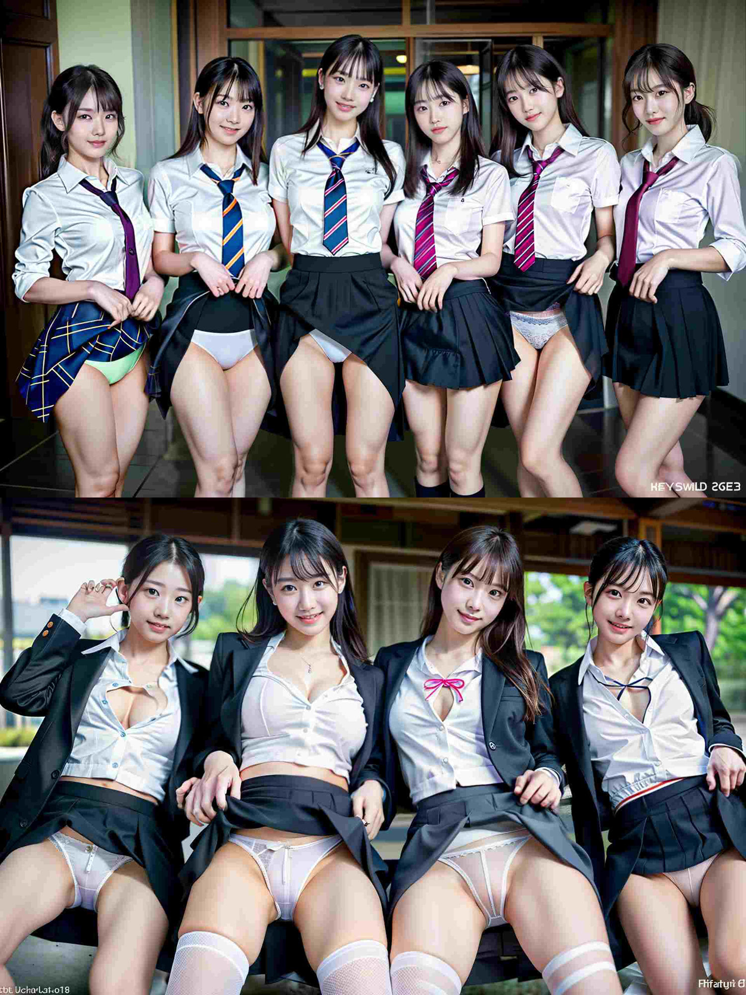 【無料】【お試し無料版】制服女子パンチラ12P!!!