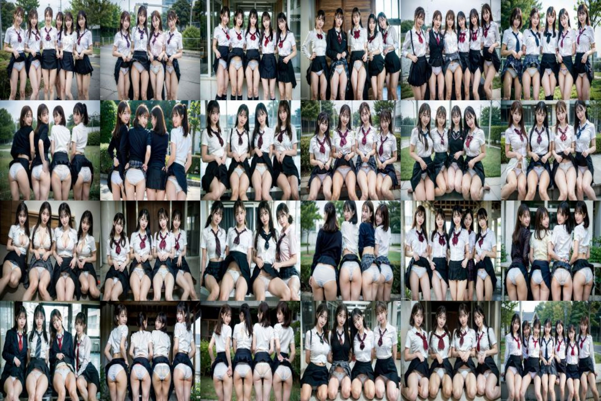 【無料】【お試し無料版】制服女子パンチラ12P!!!