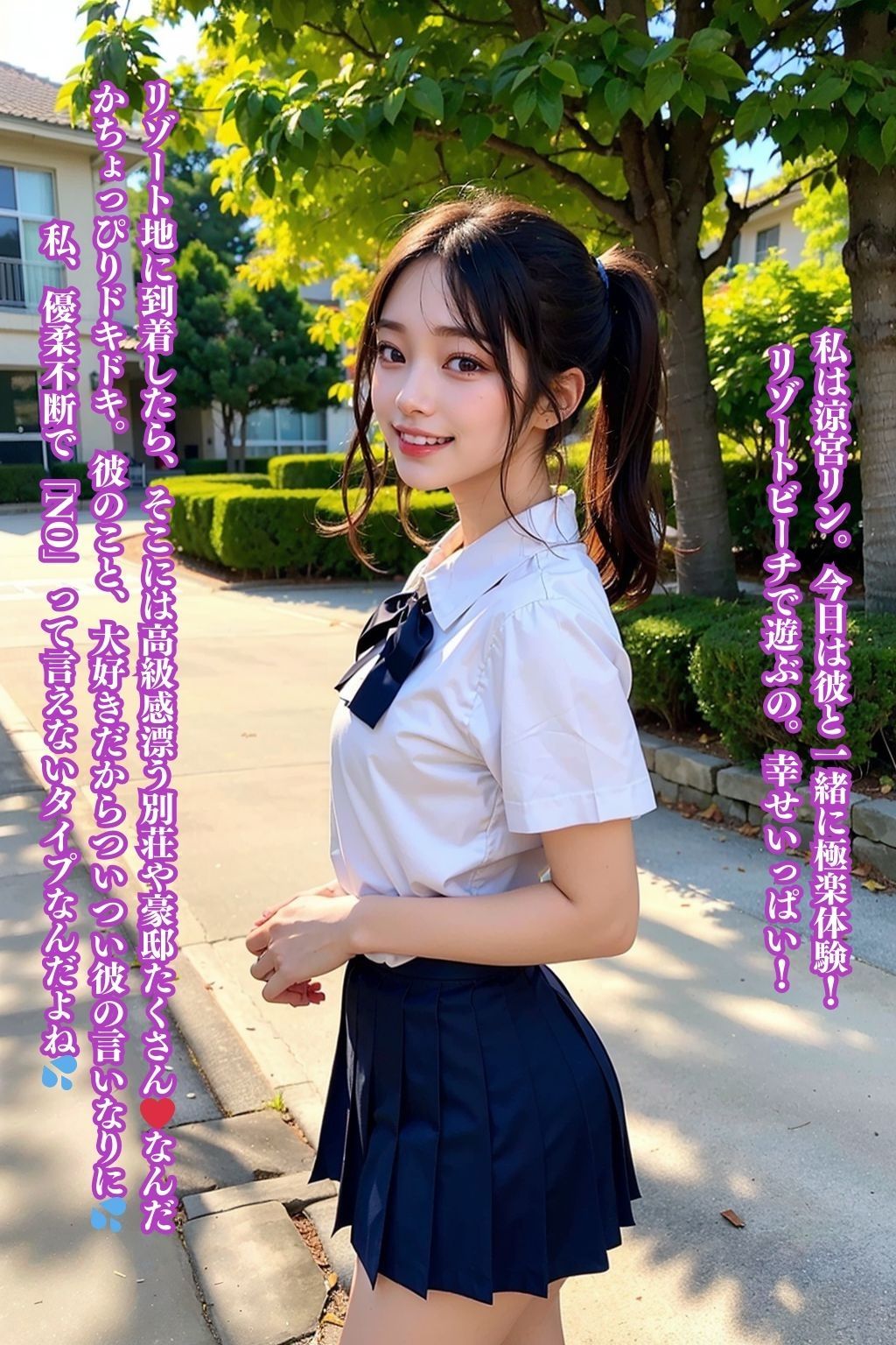 女子校生の彼女と秘密のデート ビーチサイド編