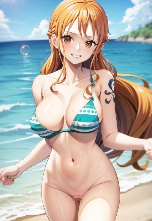 ナミのビーチSEX ハメ撮りイラスト集