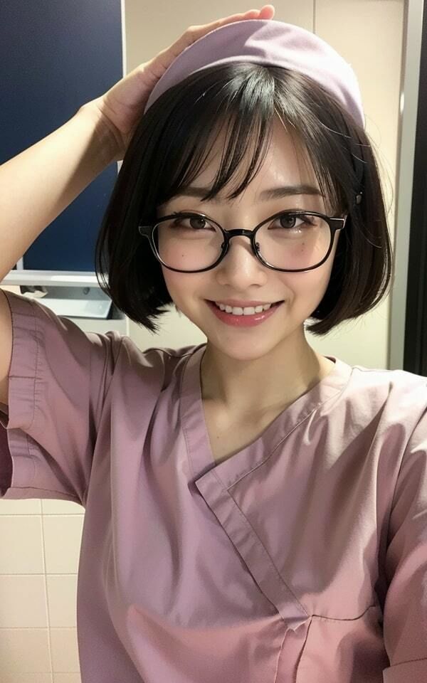 萌え萌え【貧乳眼鏡】看護師〜そろそろ休憩の時間〜