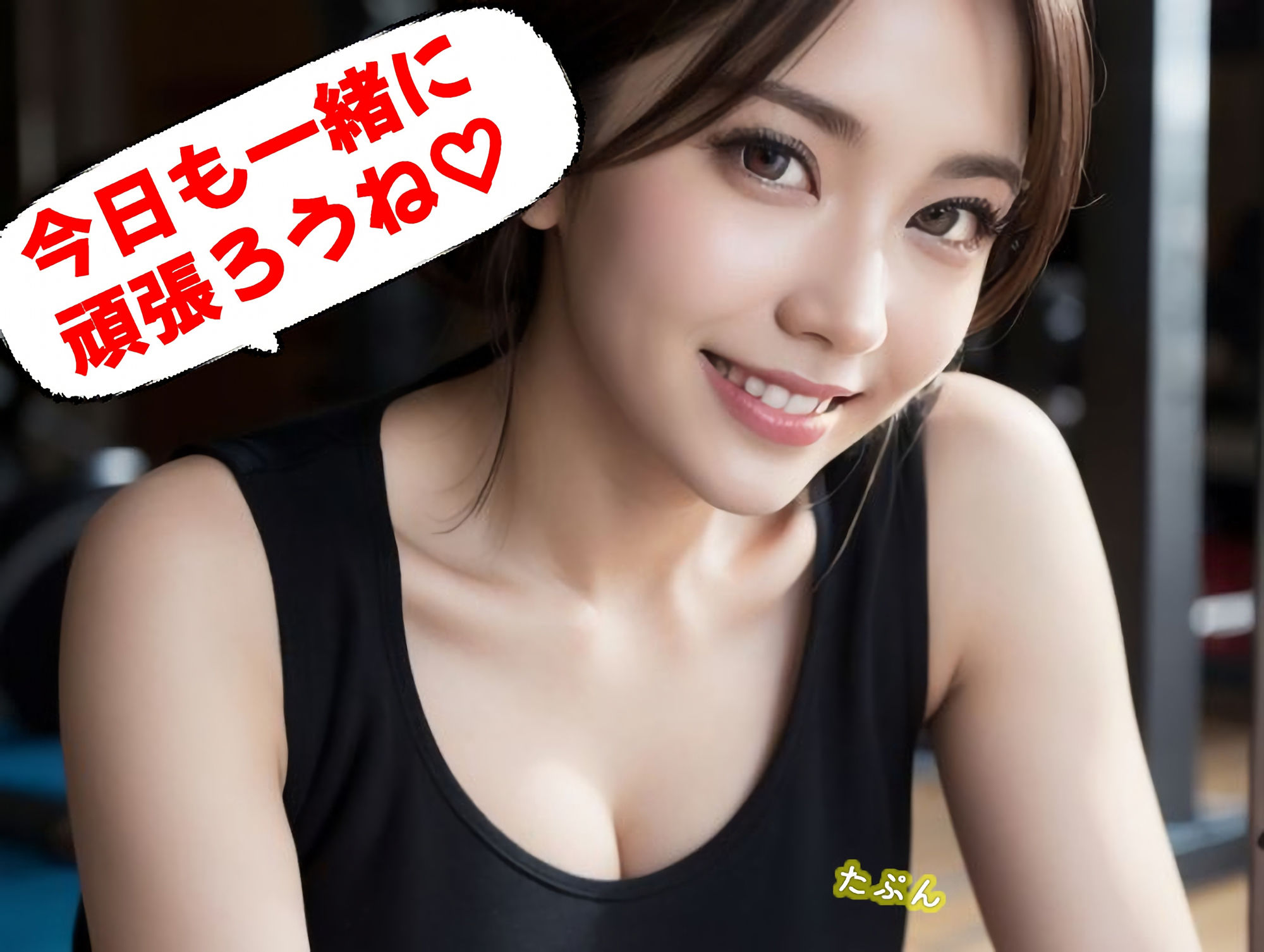 谷間がすごい！パーソナルジムで出会ったHなトレーナーとやりまくる（全293ページ）【高画質モデル】