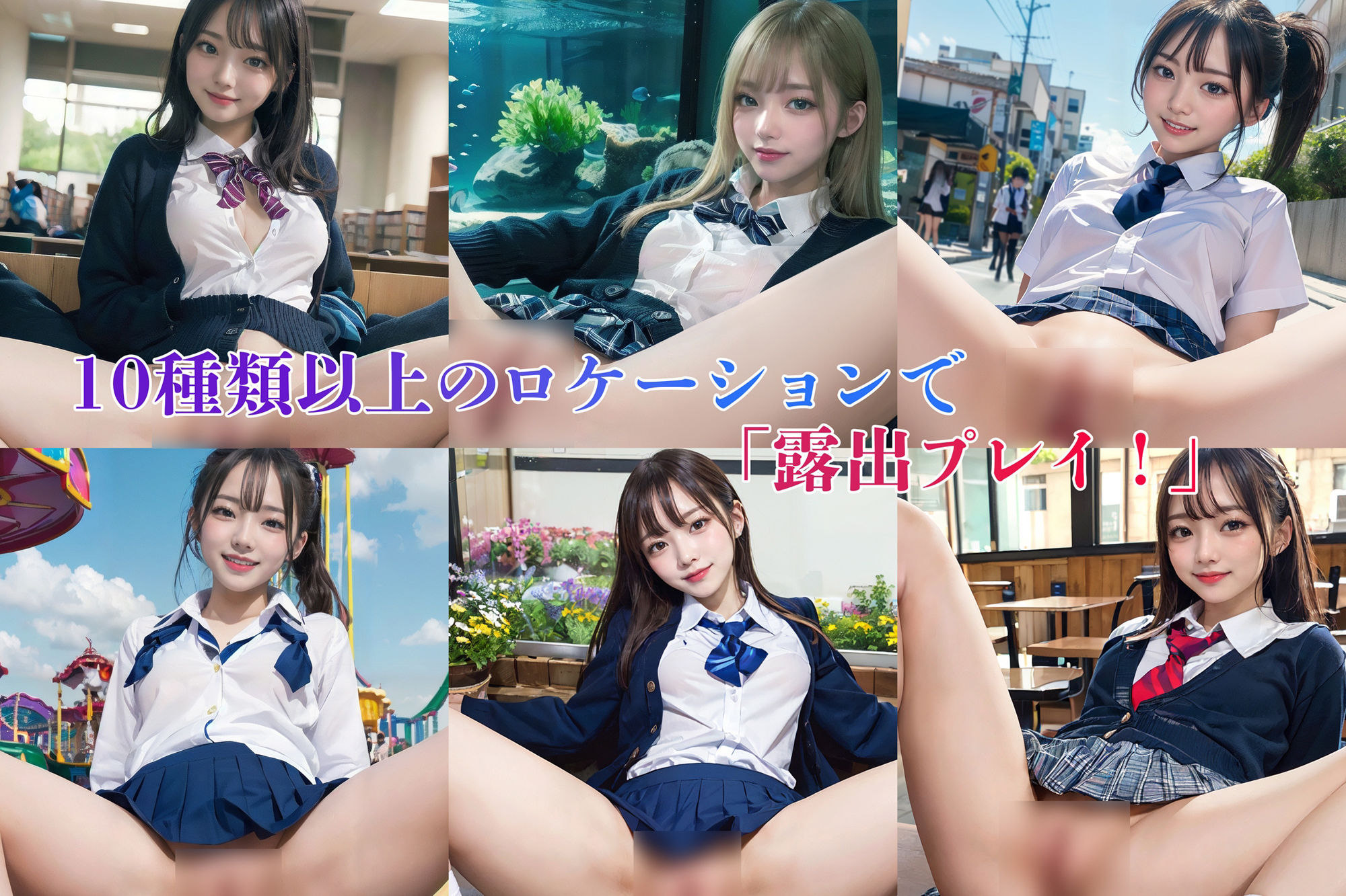 制服J◯ 開脚おまんこ 【vol.3】