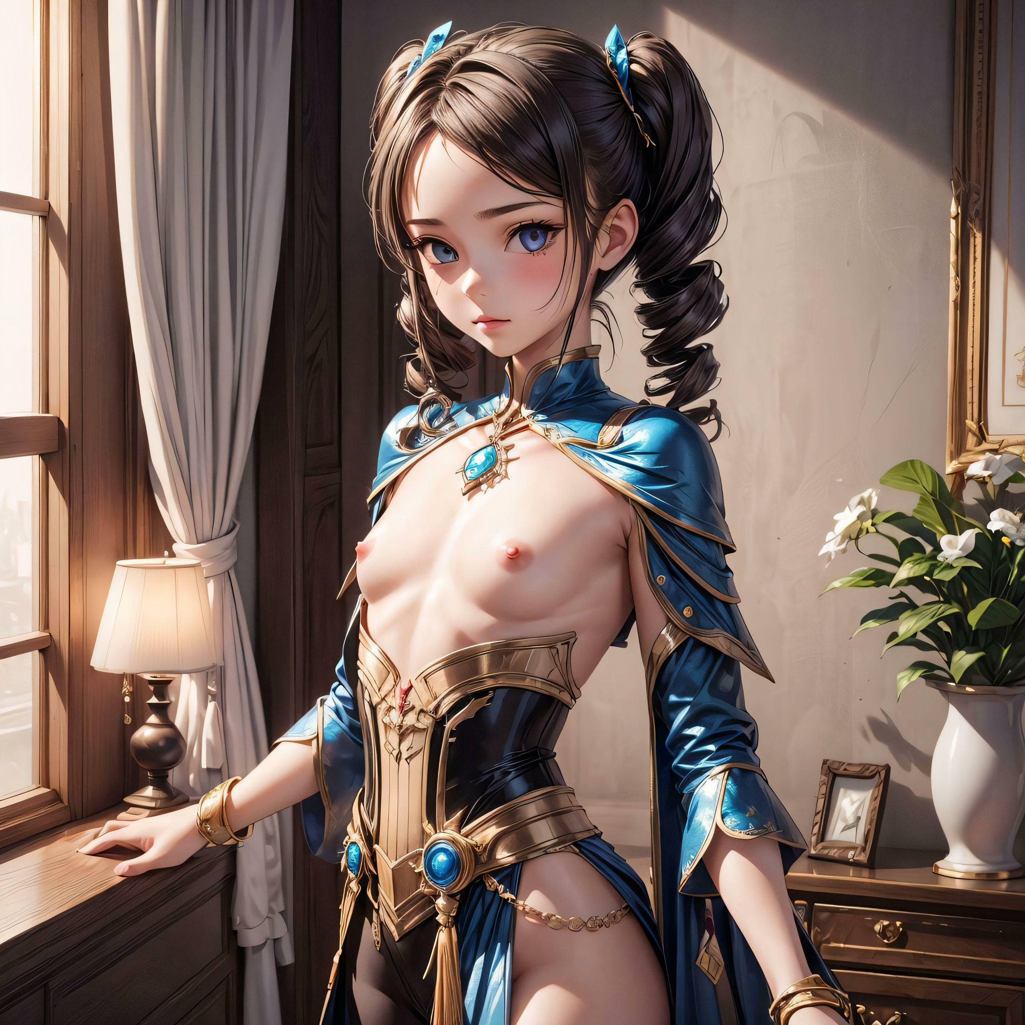 魔法少女に変身したら衣装の露出がえろすぎます