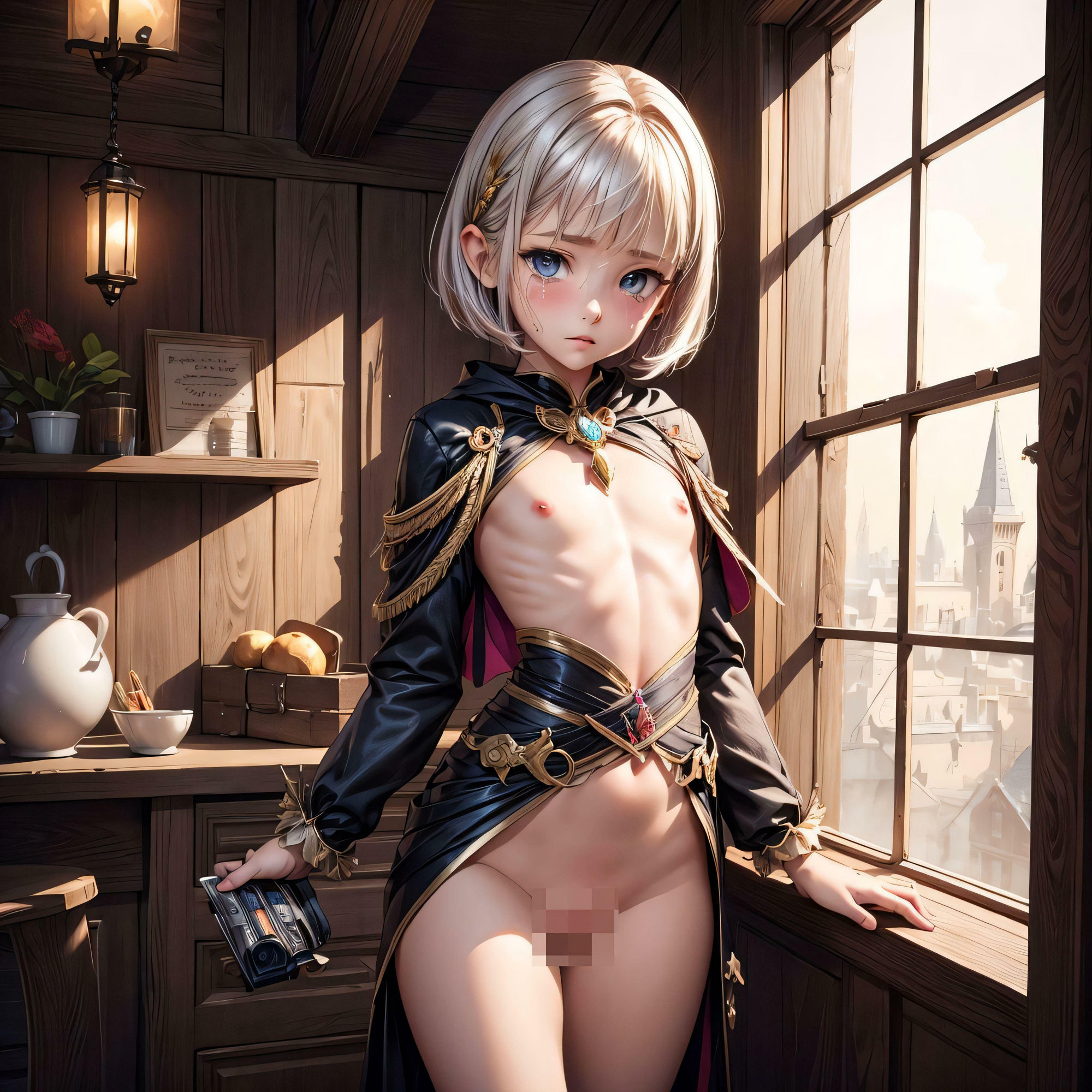 魔法少女に変身したら衣装の露出がえろすぎます