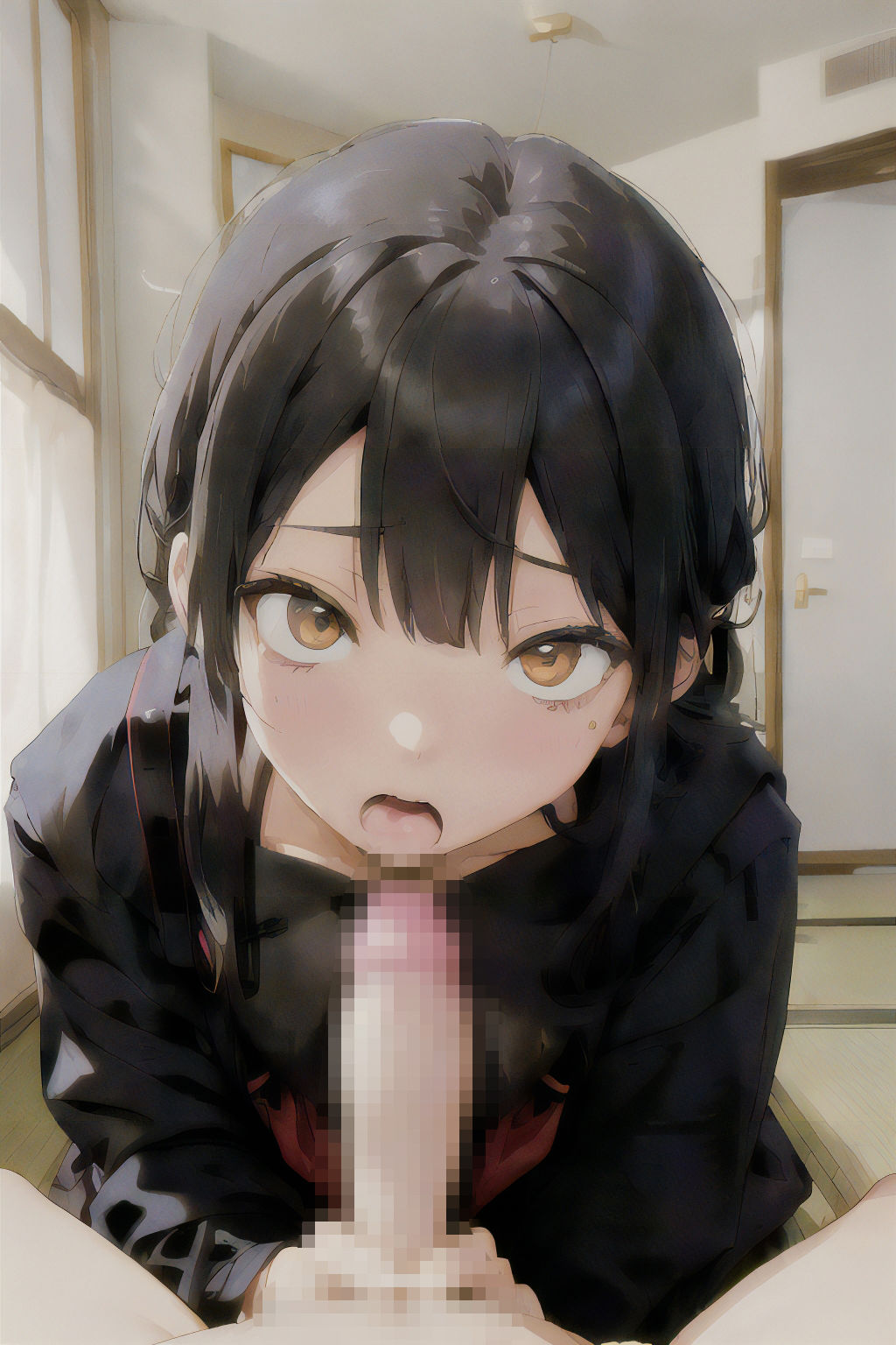 中出しと制服委員長