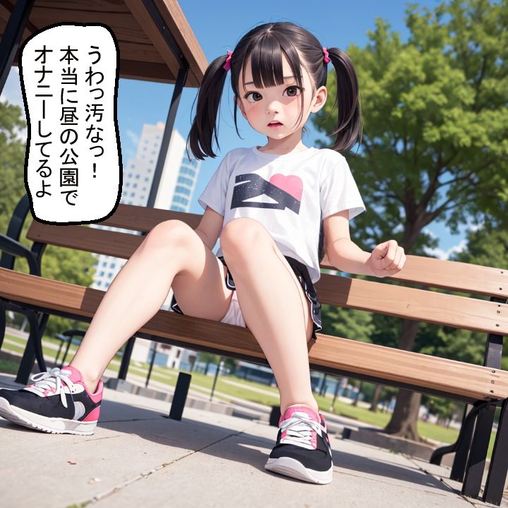 変質者に少女が卑猥な罵声と命令
