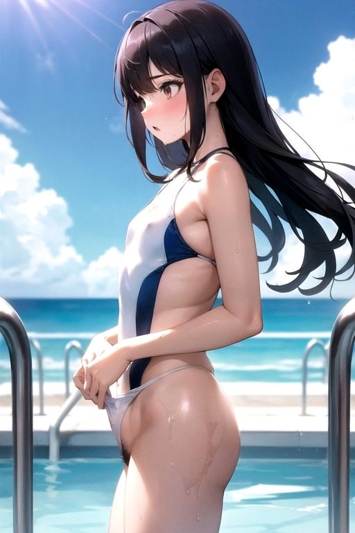 競泳水着×ちっぱいハート R18編